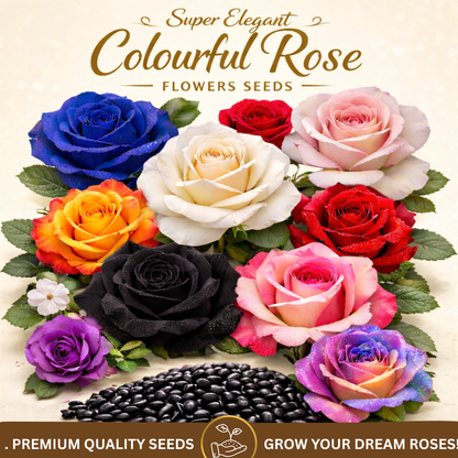 Super Elegant Colourful Rose Flowers Seeds